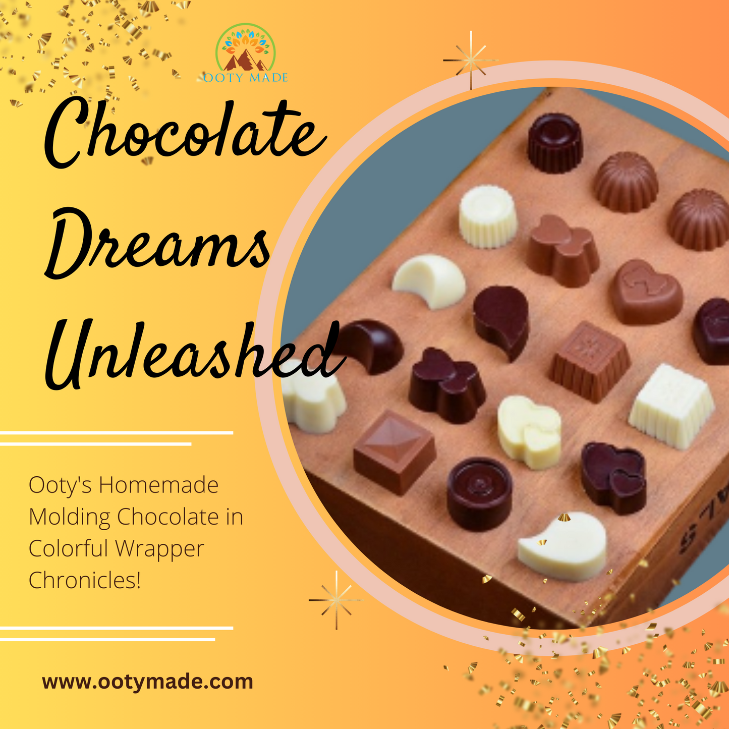 Delightful Bliss: Ooty Homemade Chocolate Gift Pack for Birthday Celebrations-100 G OotyMade.com