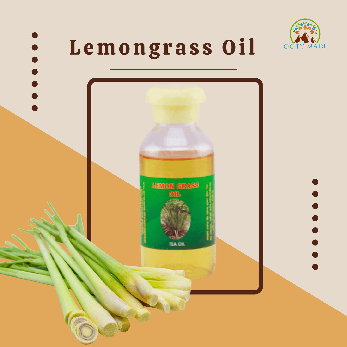 Organic Lemongrass Essential Oil In India OotyMade.com