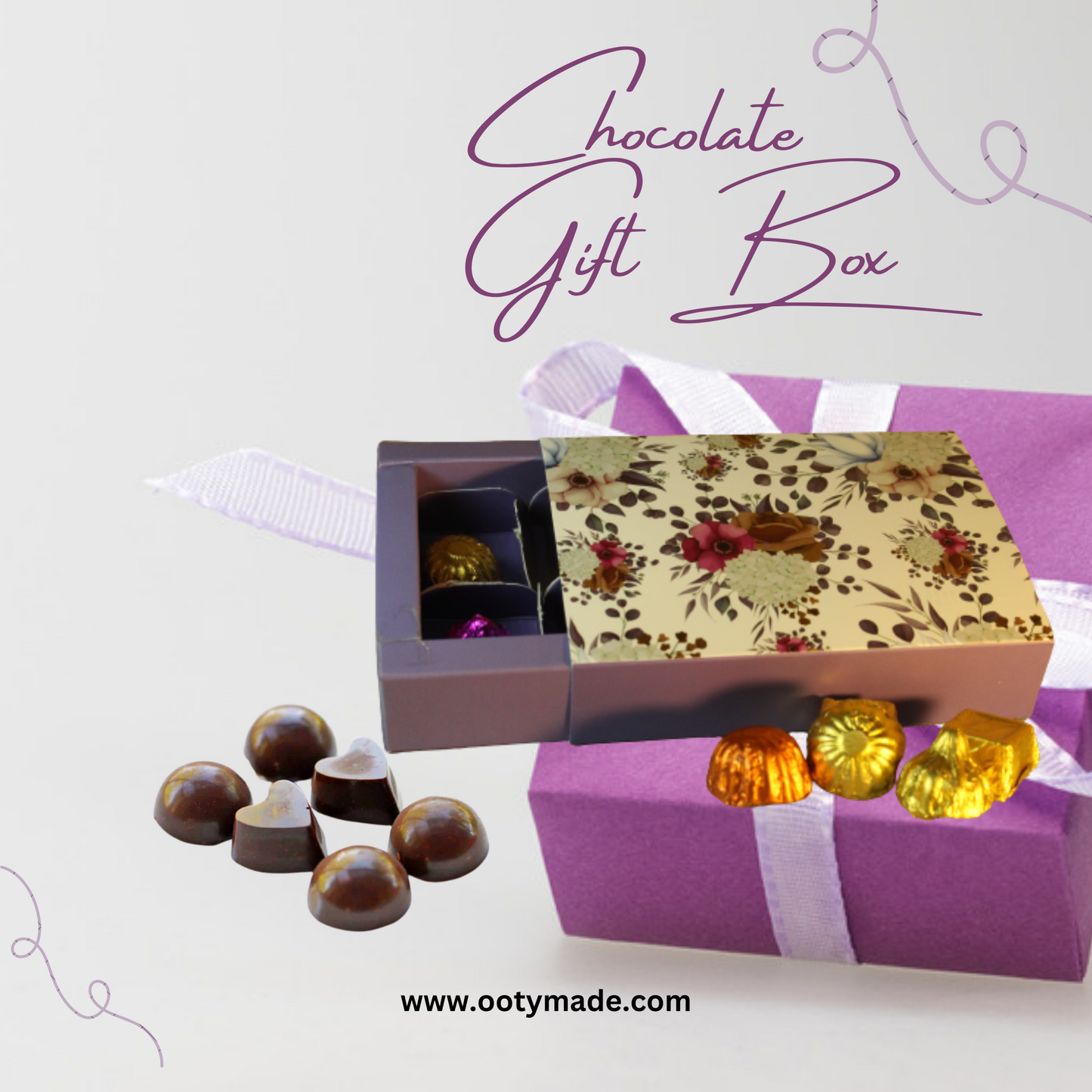 Delicious 6 pieces Homemade chocolate-Surprise Delight: Unveiling the Best Anniversary Gift for Mom and Dad OotyMade.com