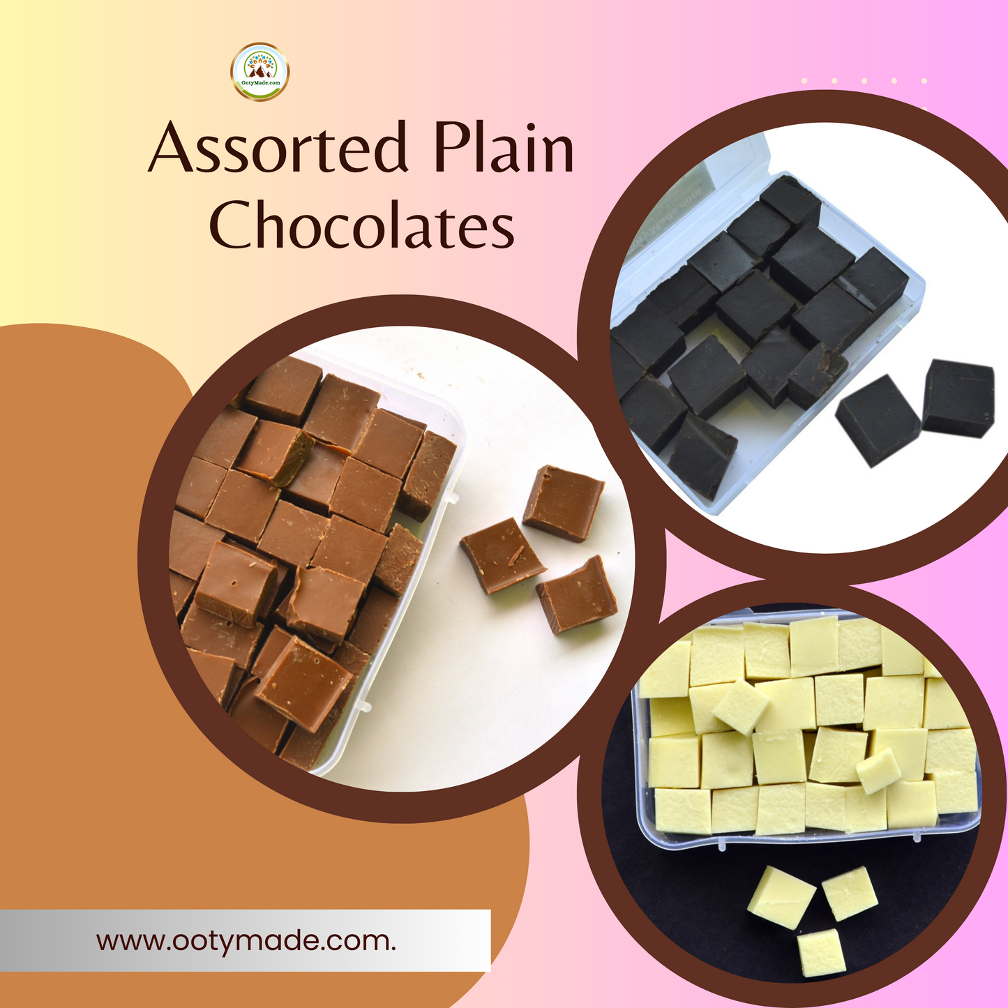Luxurious Ooty Bliss: Premium Assorted Chocolate Gift Box - Finest Milk, Dark, and White Chocolates OotyMade.com