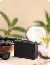 Load image into Gallery viewer, Charcoal Handmade Soap: Elevate Your Skincare Routine with Natural Organic Cleansing Perfection! OotyMade.com
