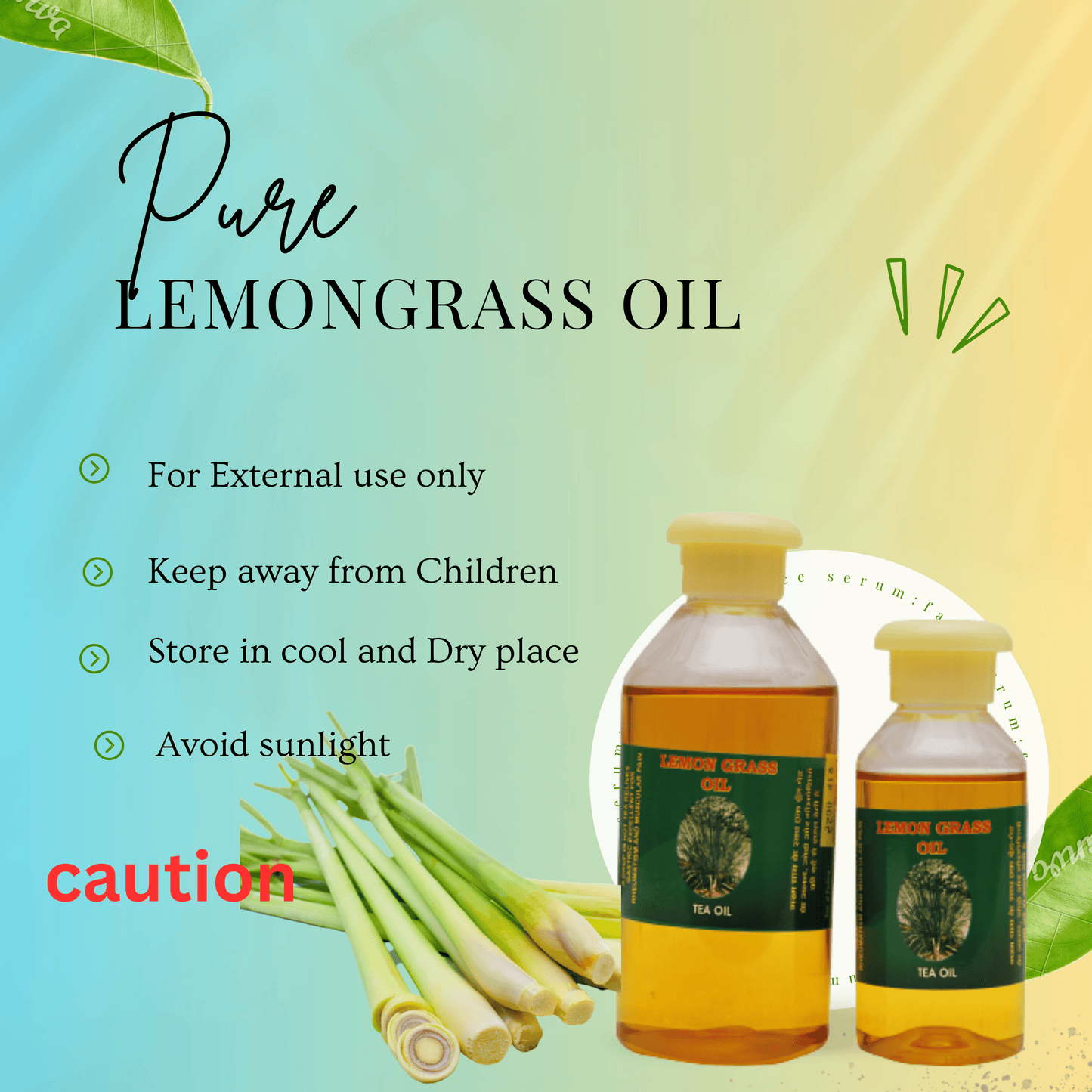 Organic Lemongrass Essential Oil In India OotyMade.com