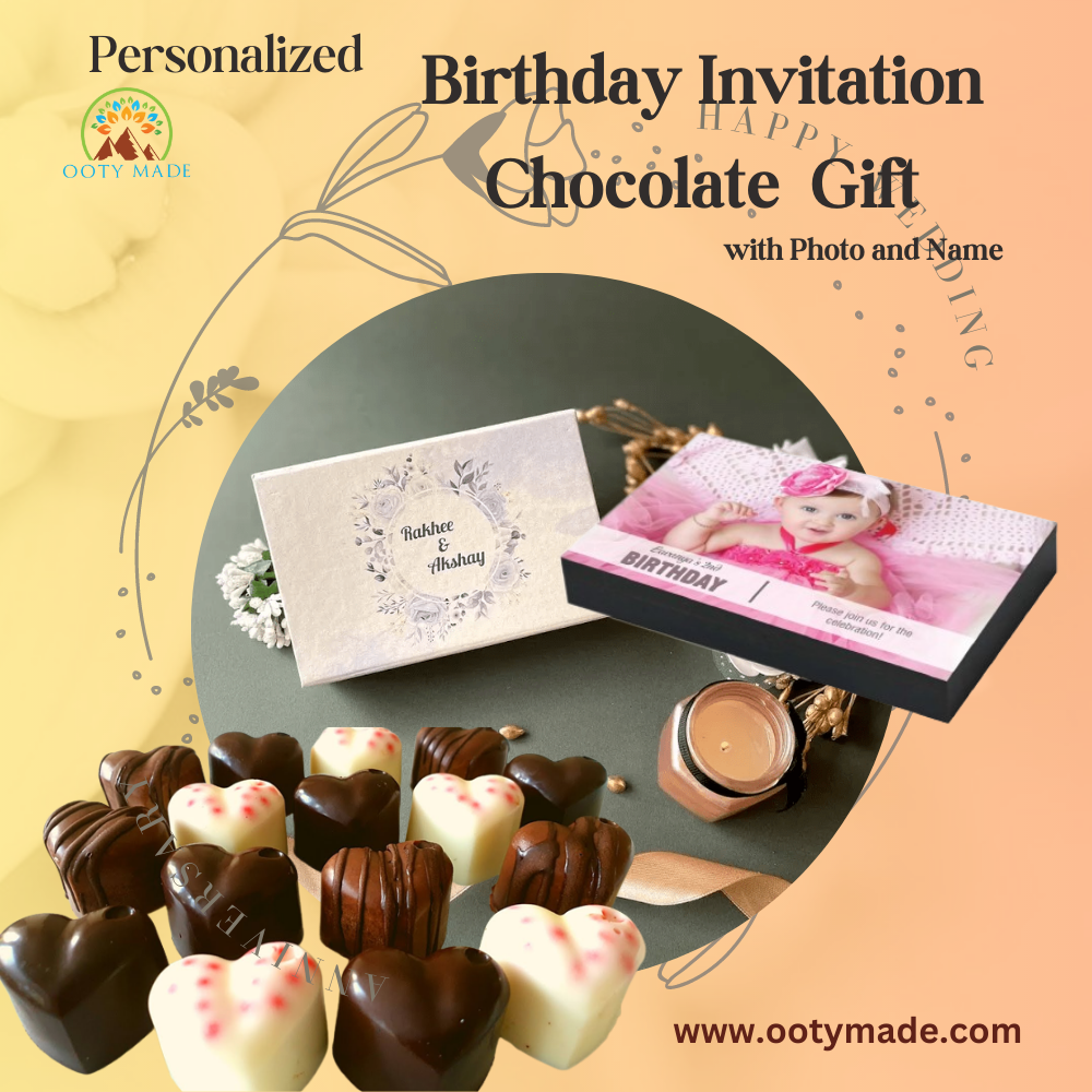 Birthday Return Gifts- personalized Chocolate Gift with photo