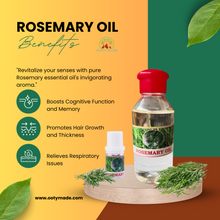 Load image into Gallery viewer, Premium Rosemary Essential Oil - 100% Pure and Organic-for Skin and Hair
