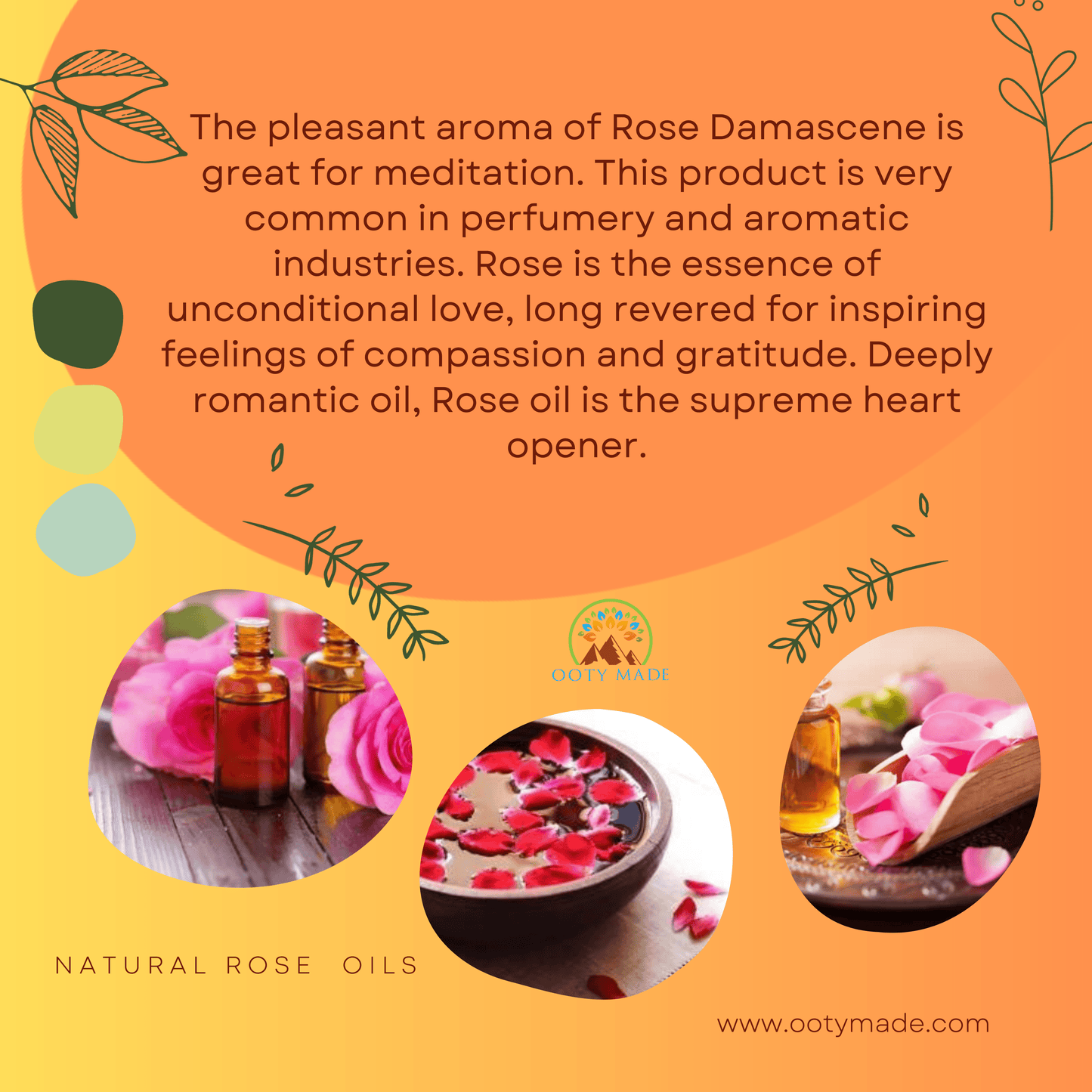 rose essential oil for fragrance