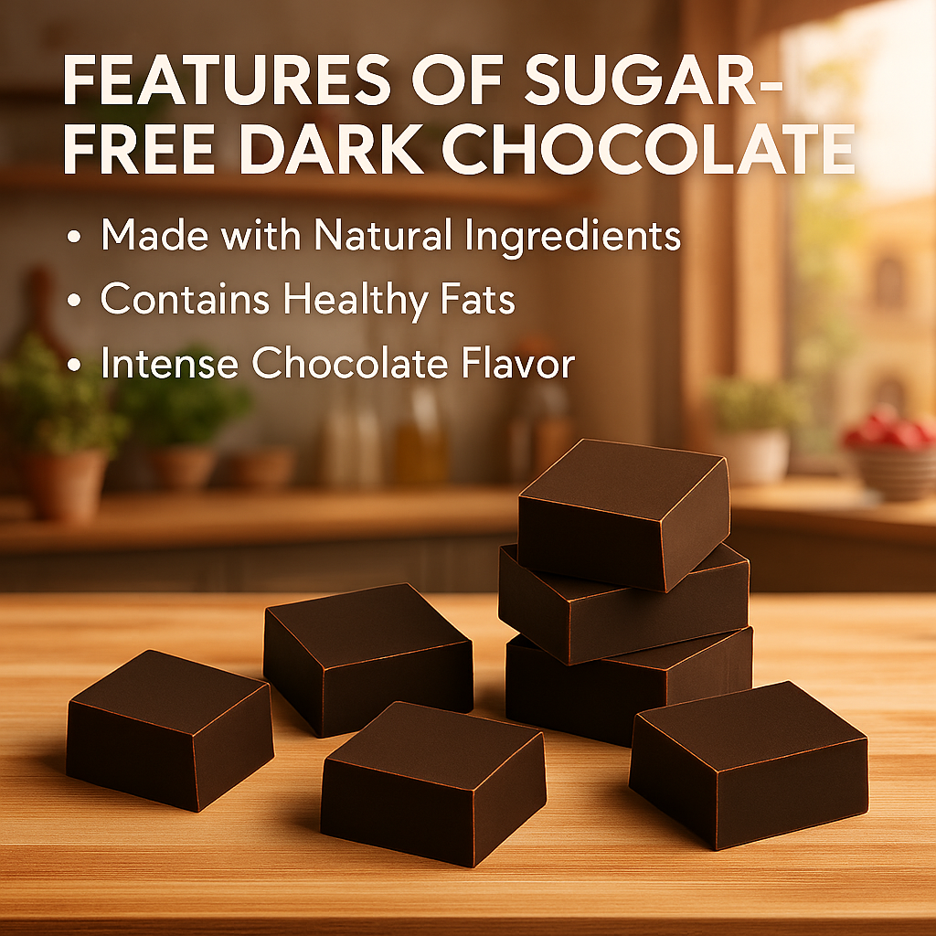 Ooty Homemade Sugar-Free Dark Chocolate | No Added Sugar, Healthy & Diabetic-Friendly Treat OotyMade.com