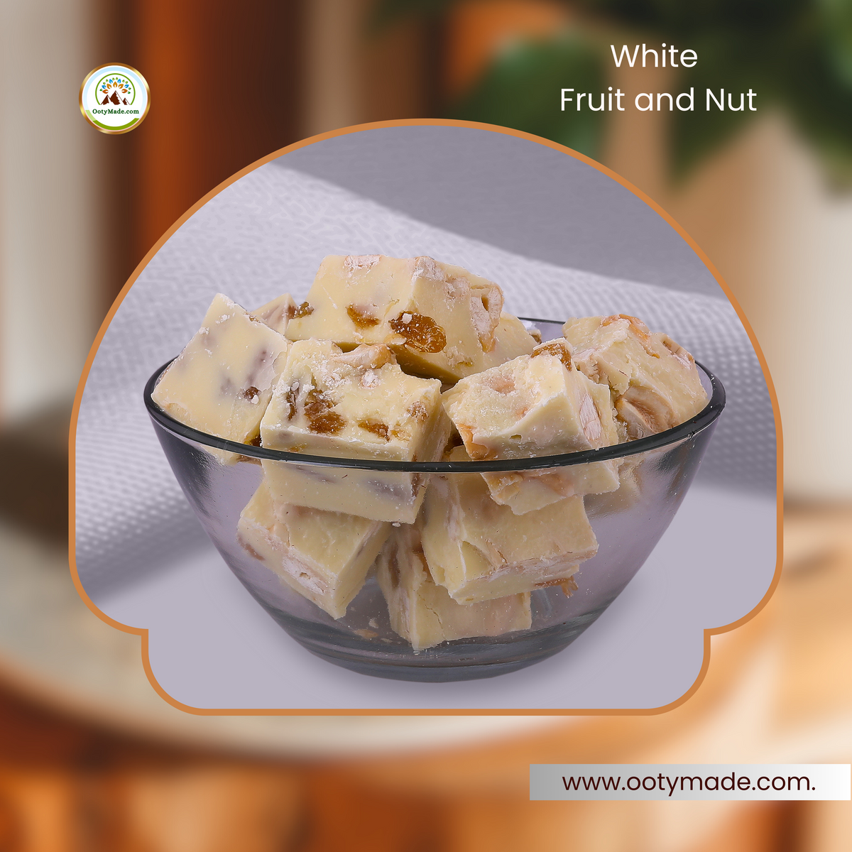Buy Exquisite White Chocolate Bar with Dry Fruits Online Best