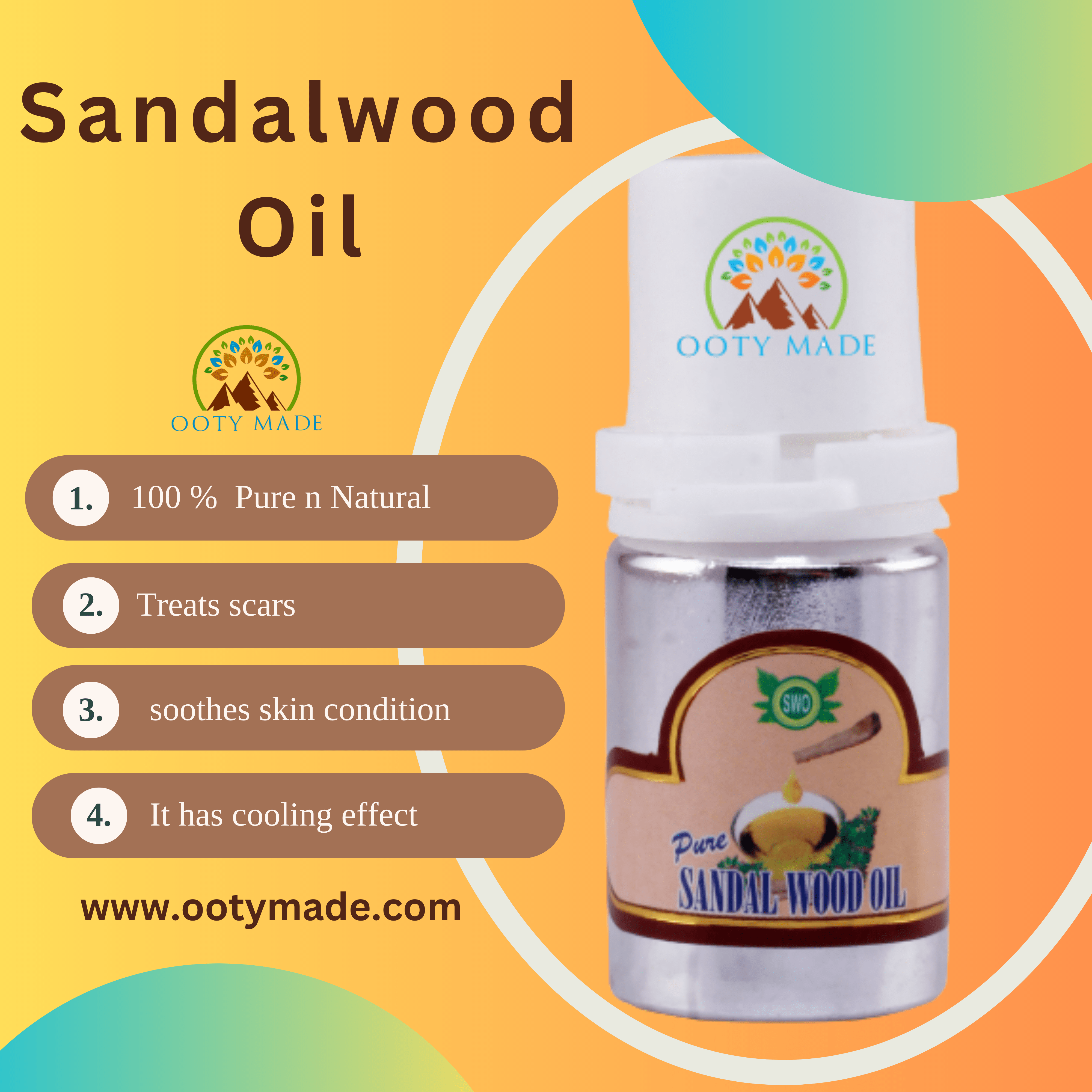 Uses of pure sandalwood oil