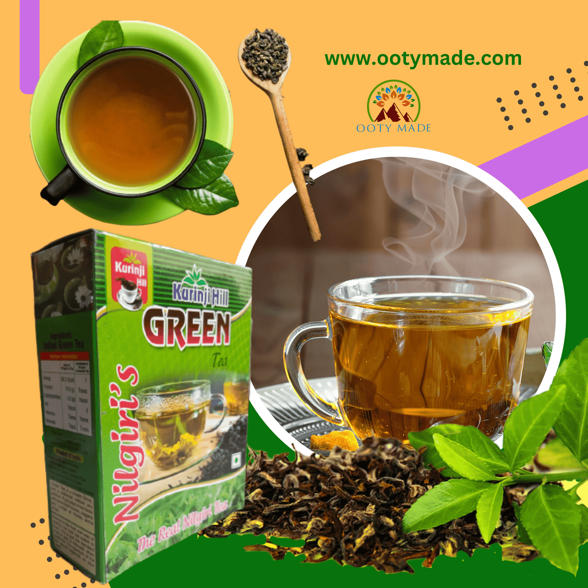 Buy Best Organic Green Tea in India - Ooty's Finest | Organic Green Tea ...