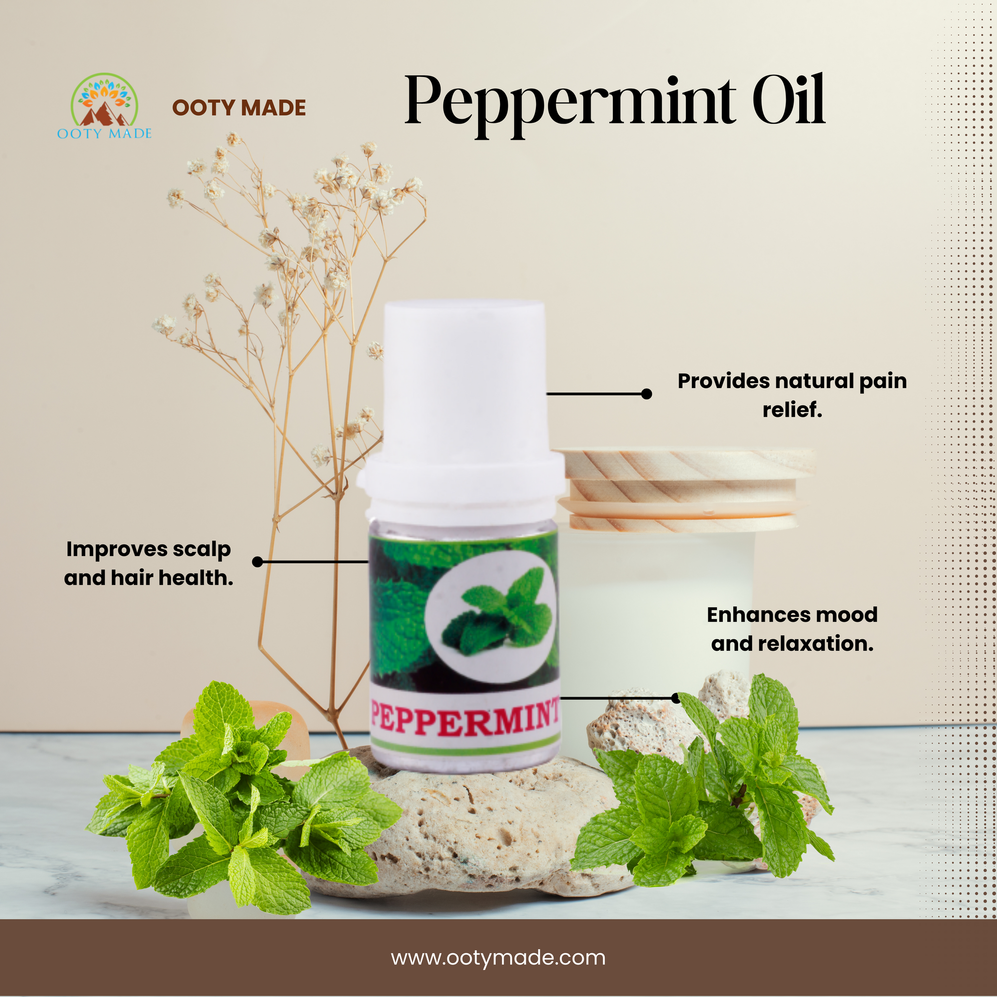 Peppermint Essential Oil for hair at the best price in India –