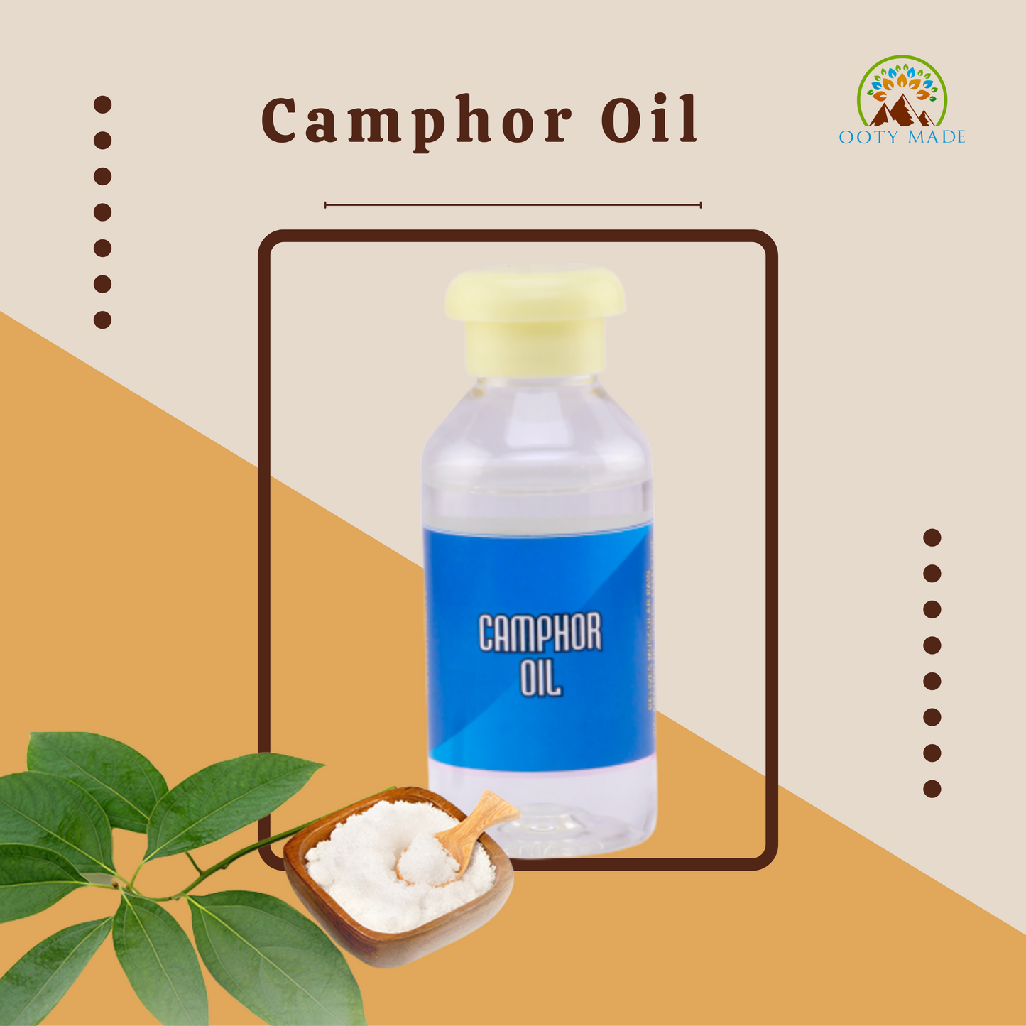 Camphor Essential Oil for skin at best price OotyMade.com