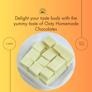 Plain homemade white chocolate in India OotyMade.com