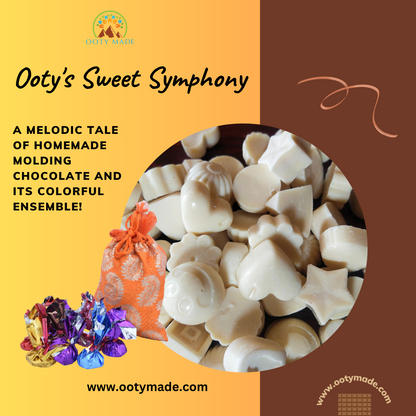 Heavenly White Chocolate Bar-Ooty Homemade Chocolate Bliss-Ooty's Best Chocolate Assortment OotyMade.com