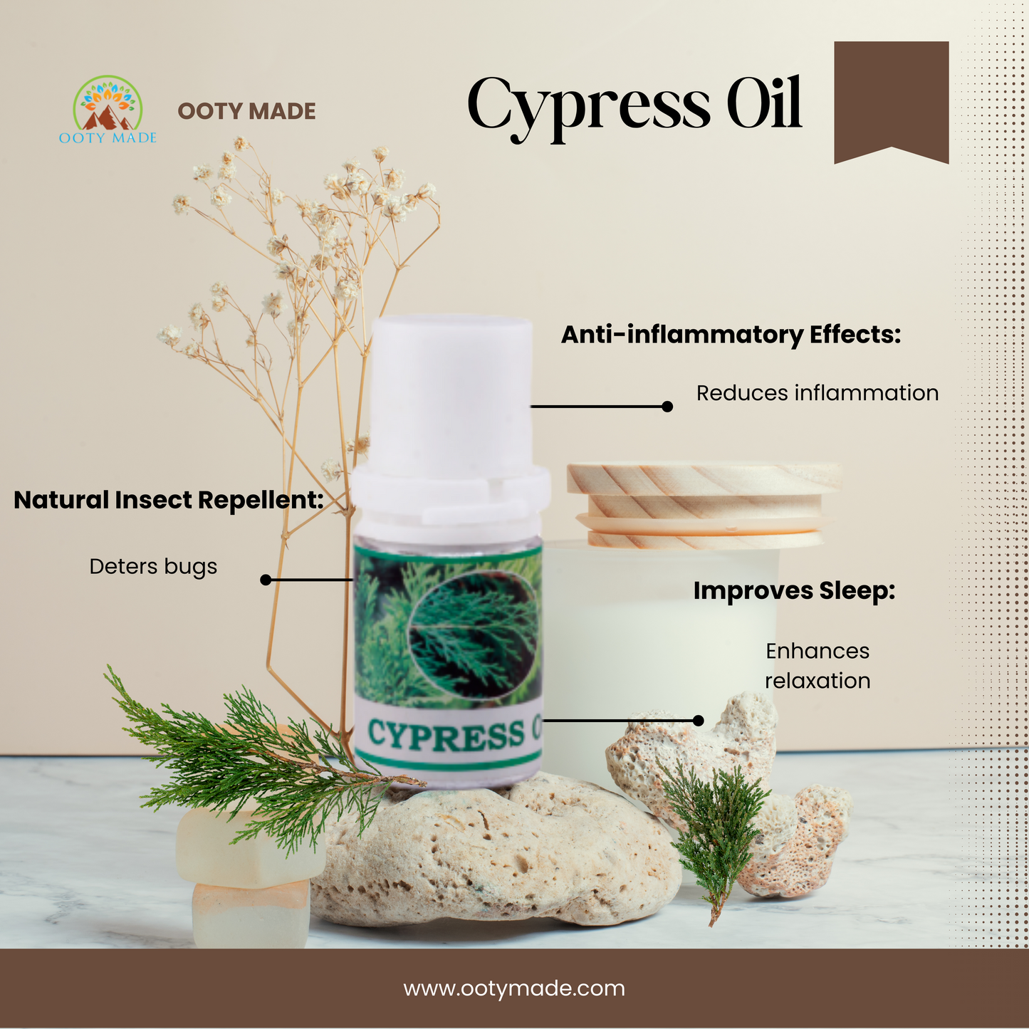 Premium Cypress Essential Oil - Pure Aromatherapy Elixir for Varicose Veins and Beyond