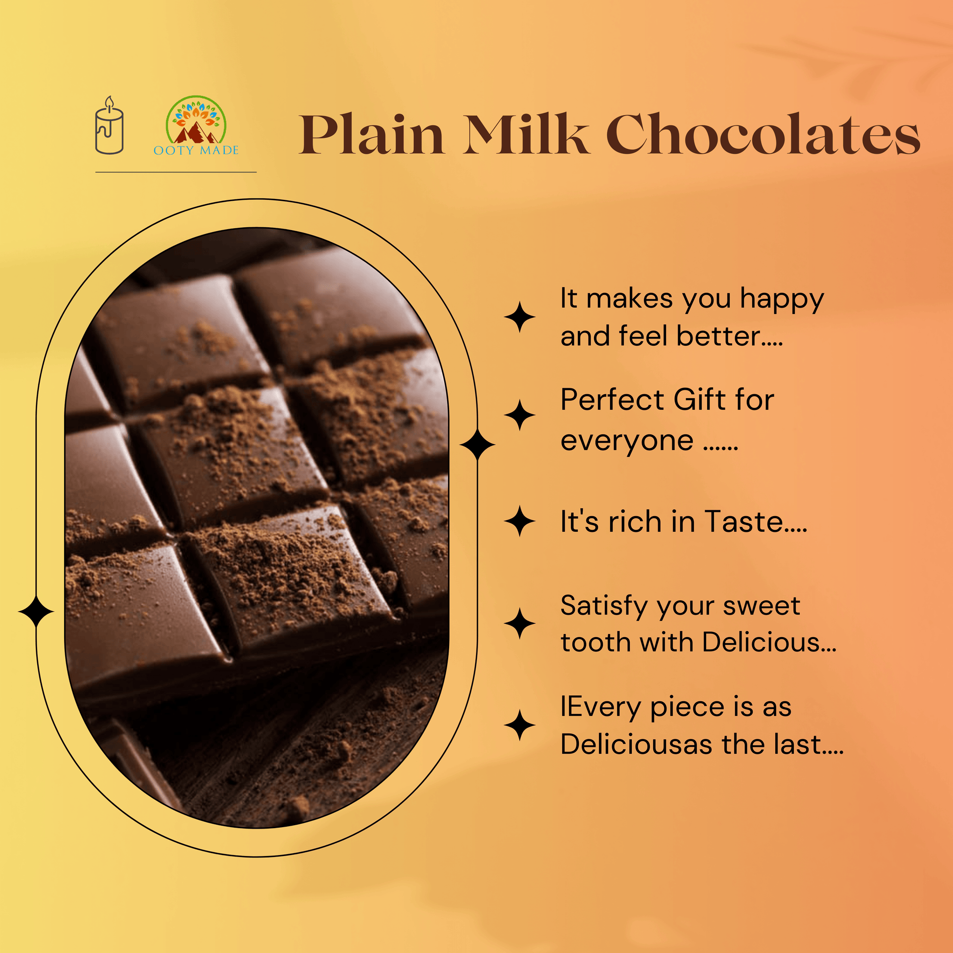 Buy Homemade Milk Chocolates from Ooty Chocolate Factory OotyMade.com