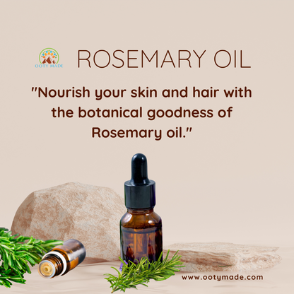 Premium Rosemary Essential Oil - 100% Pure and Organic-for Skin and Hair