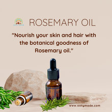 Load image into Gallery viewer, Premium Rosemary Essential Oil - 100% Pure and Organic-for Skin and Hair
