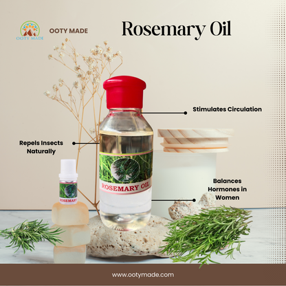 Premium Rosemary Essential Oil - 100% Pure and Organic-for Skin and Hair