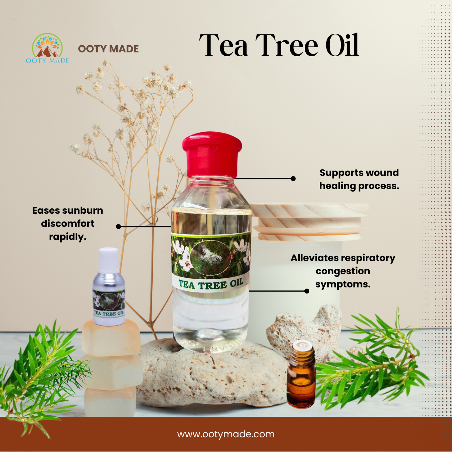 Premium Nilgiri Tea Tree Oil - Your Ultimate Solution for Clear, Radiant Skin and Lustrous Hair