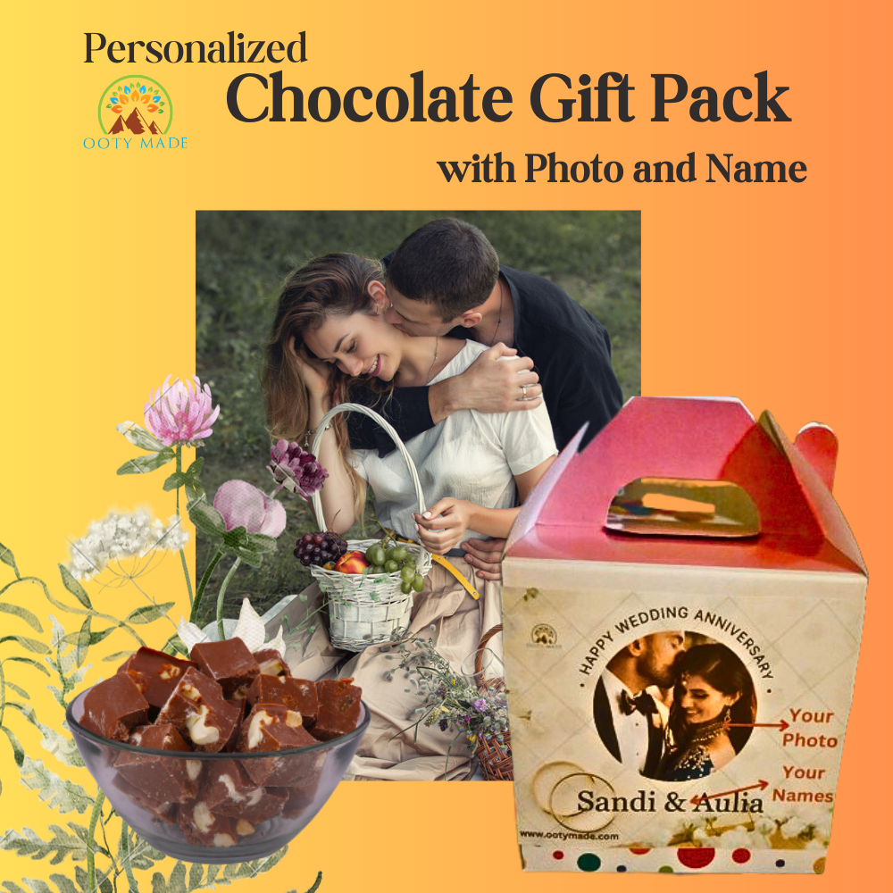 Customised chocolate gift pack for Birthday,Wedding, Anniversary OotyMade.com