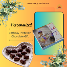 Load image into Gallery viewer, Birthday Return Gifts- personalized Chocolate Gift with photo- (Sample) OotyMade.com
