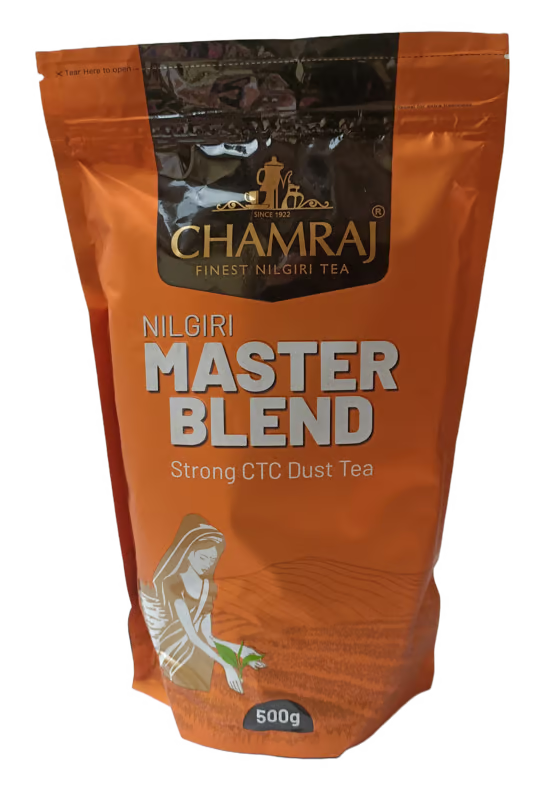 CHAMRAJ Nilgiri Master Blend | Strong CTC Dust Tea 500 g | Pack of 1 | Total 500 g | Chamraj Finest Nilgiri Tea