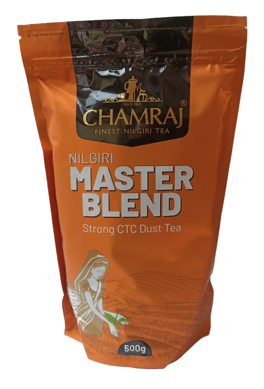 CHAMRAJ Nilgiri Master Blend | Strong CTC Dust Tea 500 g | Pack of 1 | Total 500 g | Chamraj Finest Nilgiri Tea