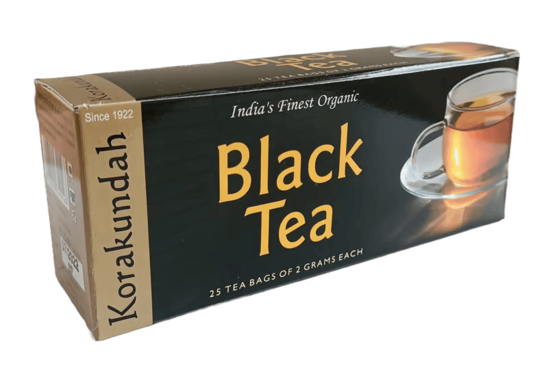 KORAKUNDAH Black Tea | 25 Dip Tea Bags of 2 grams each | Pack of 1 | Total 50 g | India's Finest Organic Tea | Chamraj Nilgiri Tea