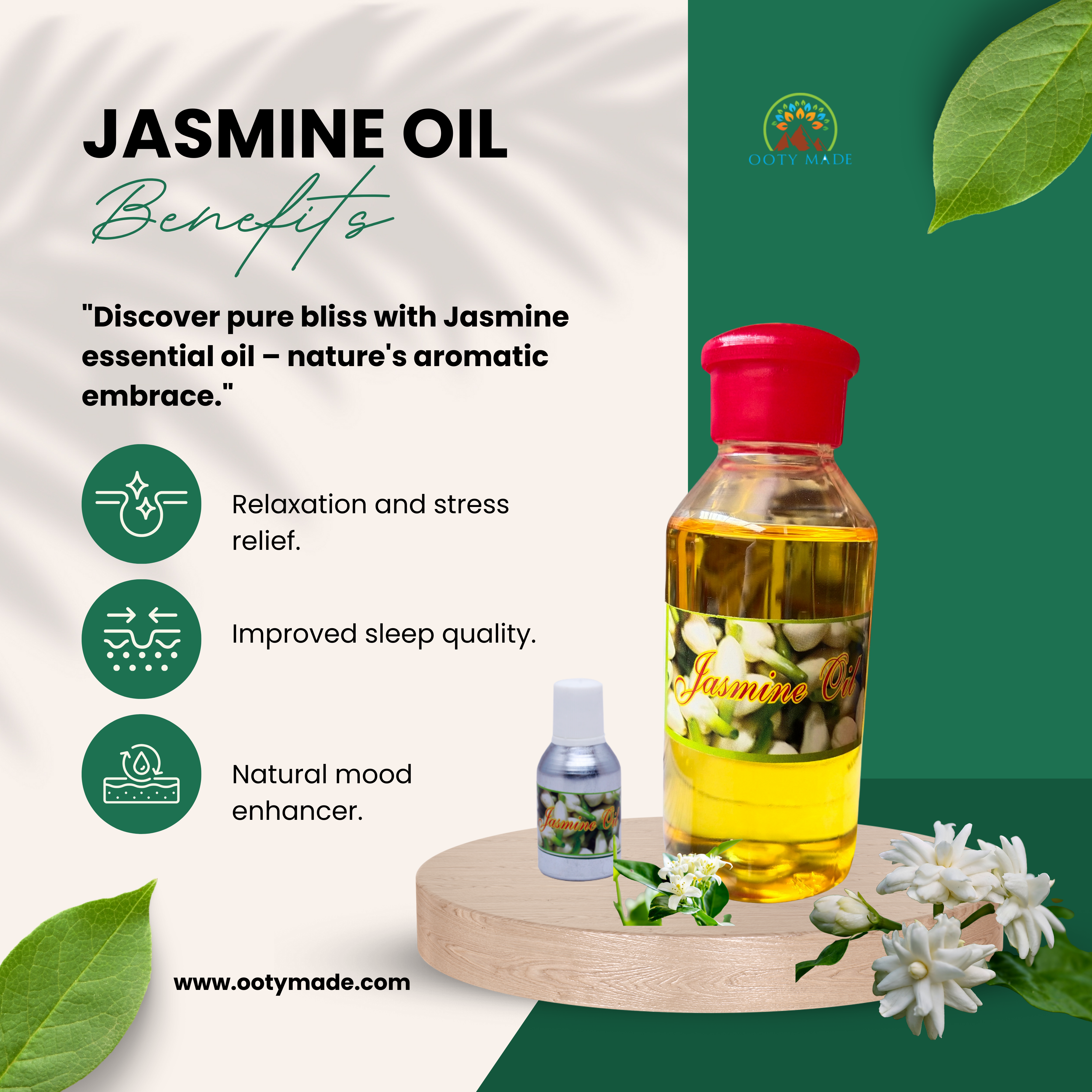 Experience the Allure of Nilgiris' Finest Pure Jasmine Oil - Perfect for Hair, Skin, and Sacred Rituals
