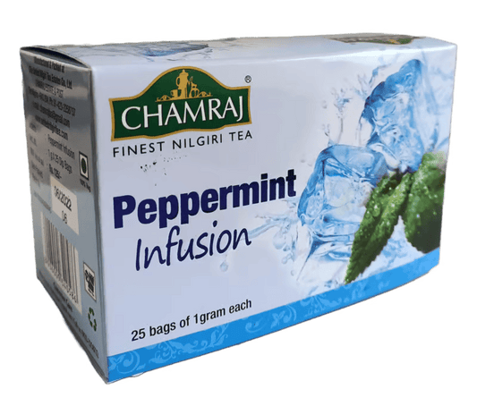 CHAMRAJ Peppermint Infusion | 25 Dip Bags of 1 gram each | Pack of 1 | Total 25 g | Finest Nilgiri Tea