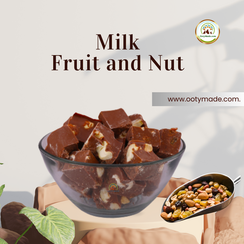 Indulgence Redefined: Exquisite Milk Fruit and Nut Chocolate Delight-Homemade chocolates OotyMade.com