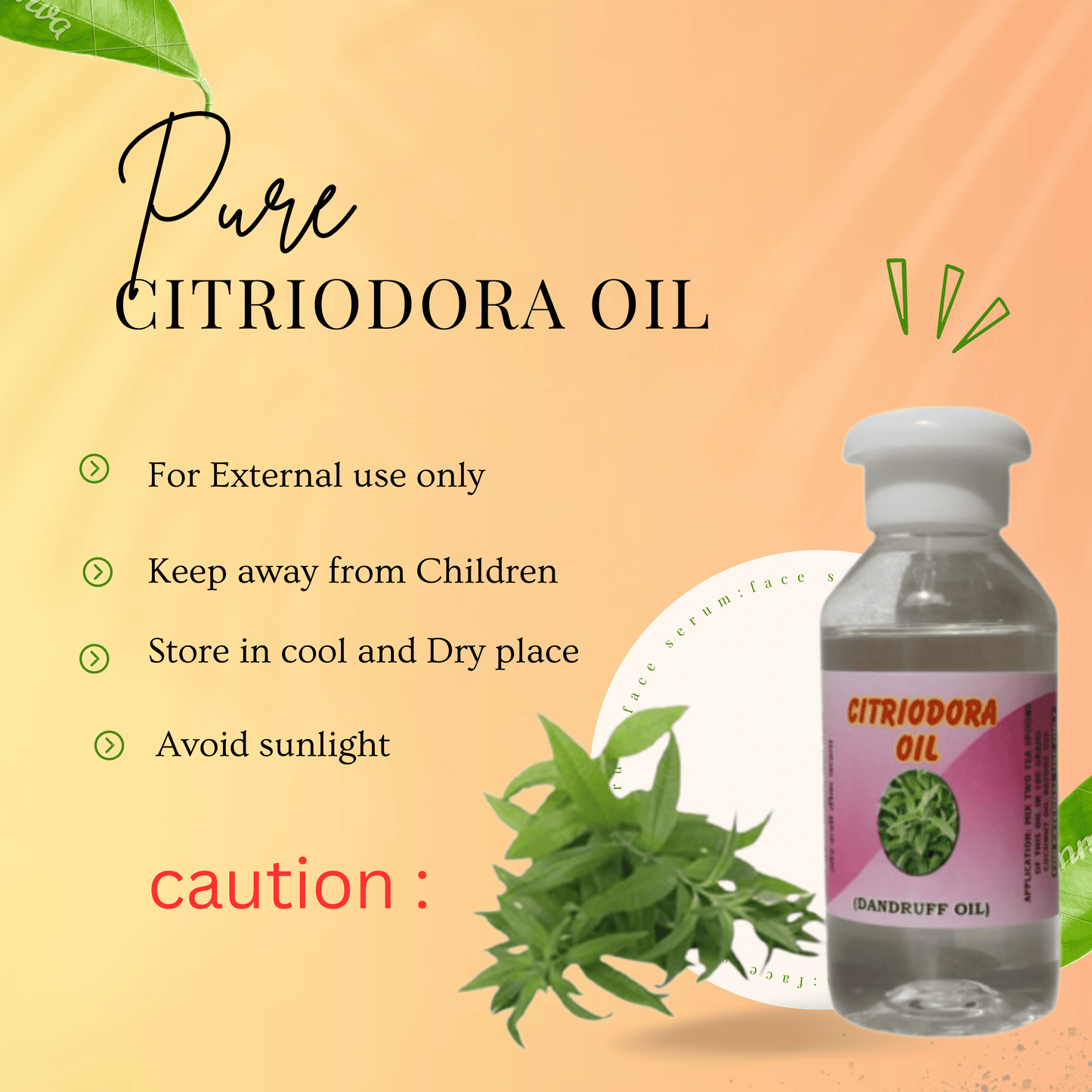 Citriodora Essential Organic Oil OotyMade.com