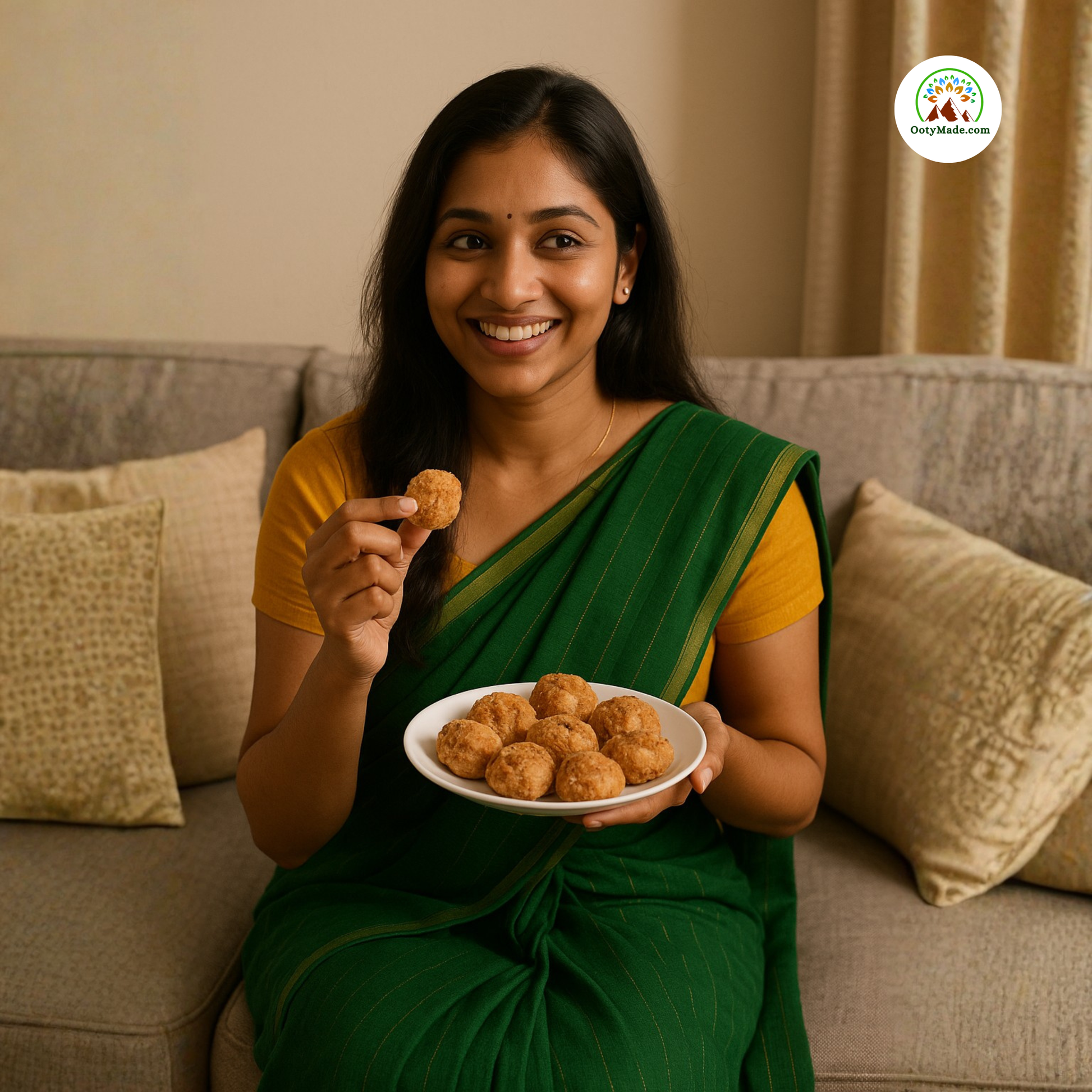 Freshly baked Ooty Special Varkey crispy and flaky texture