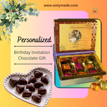 Load image into Gallery viewer, Customised chocolate gift pack for Birthday,Wedding, Anniversary OotyMade.com

