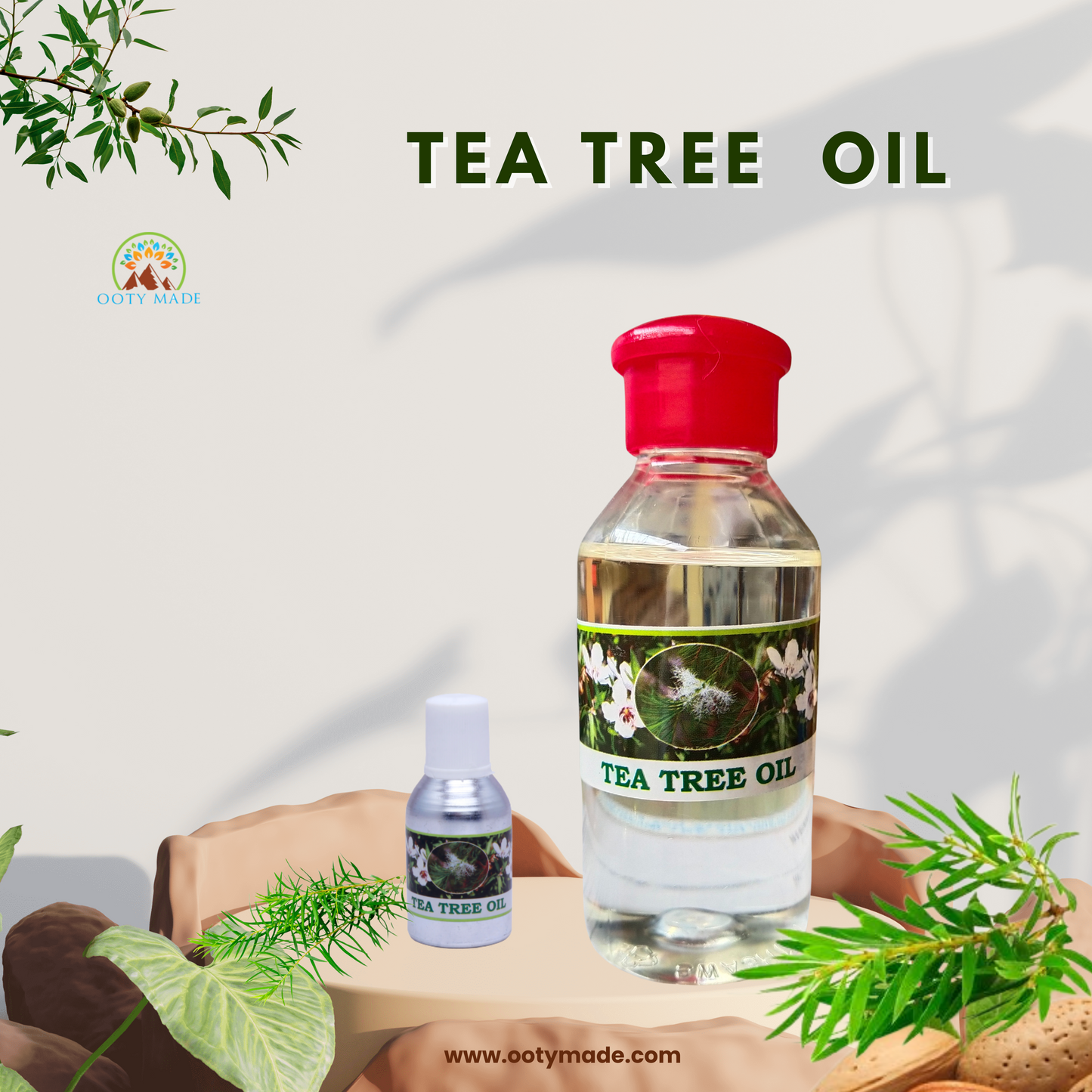 Premium Nilgiri Tea Tree Oil - Your Ultimate Solution for Clear, Radiant Skin and Lustrous Hair