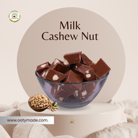 Luxurious Ooty Handmade Cashew Nut Milk Chocolate - Irresistible Indulgence OotyMade.com