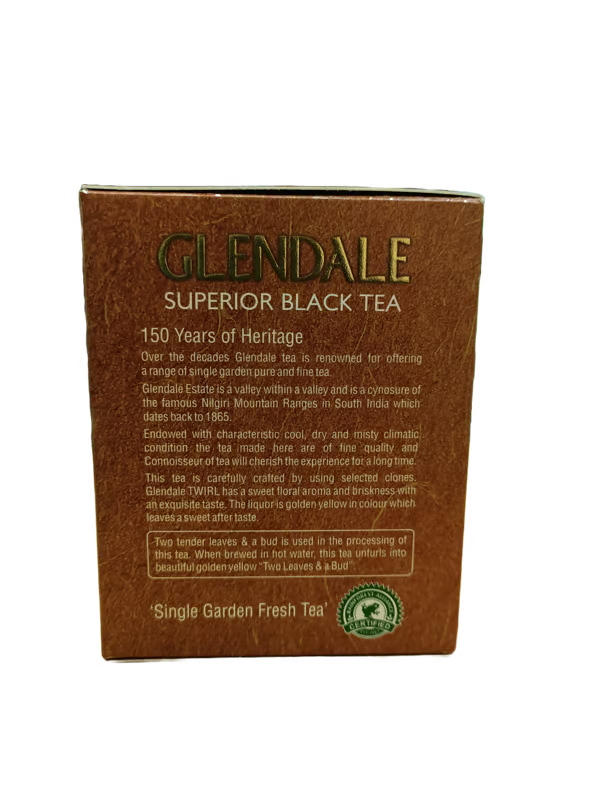 GLENDALE Superior Black Tea | 50 g | Pack of 1 | Total 50 g | High Grown Single Garden Nilgiri Tea