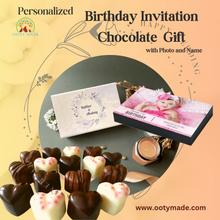 Load image into Gallery viewer, Birthday Return Gifts- personalized Chocolate Gift with photo- (Minimum 10 Pices) OotyMade.com
