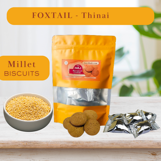 Ooty Foxtail Millet Biscuits – Wholesome & Crunchy Healthy Snacks | Enjoy Millet Benefits in Every Bite