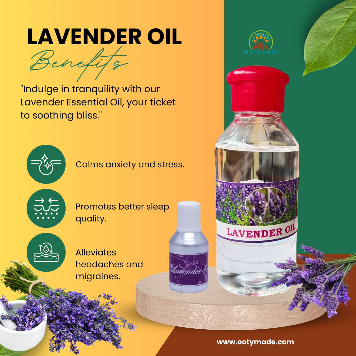 Luxe Lavender: Pure Lavender Essential Oil for Hair and Skin Care - 100% Natural Aromatherapy Elixir