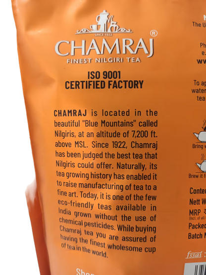 CHAMRAJ Nilgiri Master Blend | Strong CTC Dust Tea 500 g | Pack of 1 | Total 500 g | Chamraj Finest Nilgiri Tea