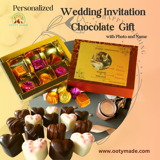 Customised chocolate gift pack for Birthday,Wedding, Anniversary OotyMade.com