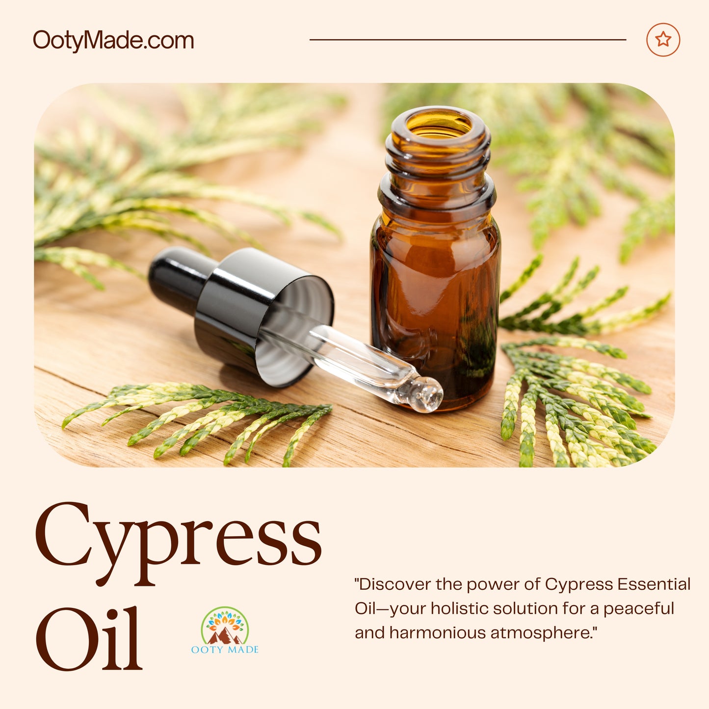 Premium Cypress Essential Oil - Pure Aromatherapy Elixir for Varicose Veins and Beyond