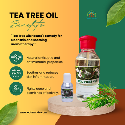 Premium Nilgiri Tea Tree Oil - Your Ultimate Solution for Clear, Radiant Skin and Lustrous Hair