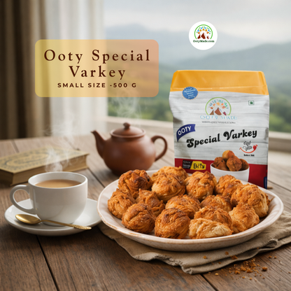 Ooty Varkey-Small 500 G - Authentic Varkey Biscuits from Ooty Varkey Shop | Perfect Tea Time Snacks OotyMade.com