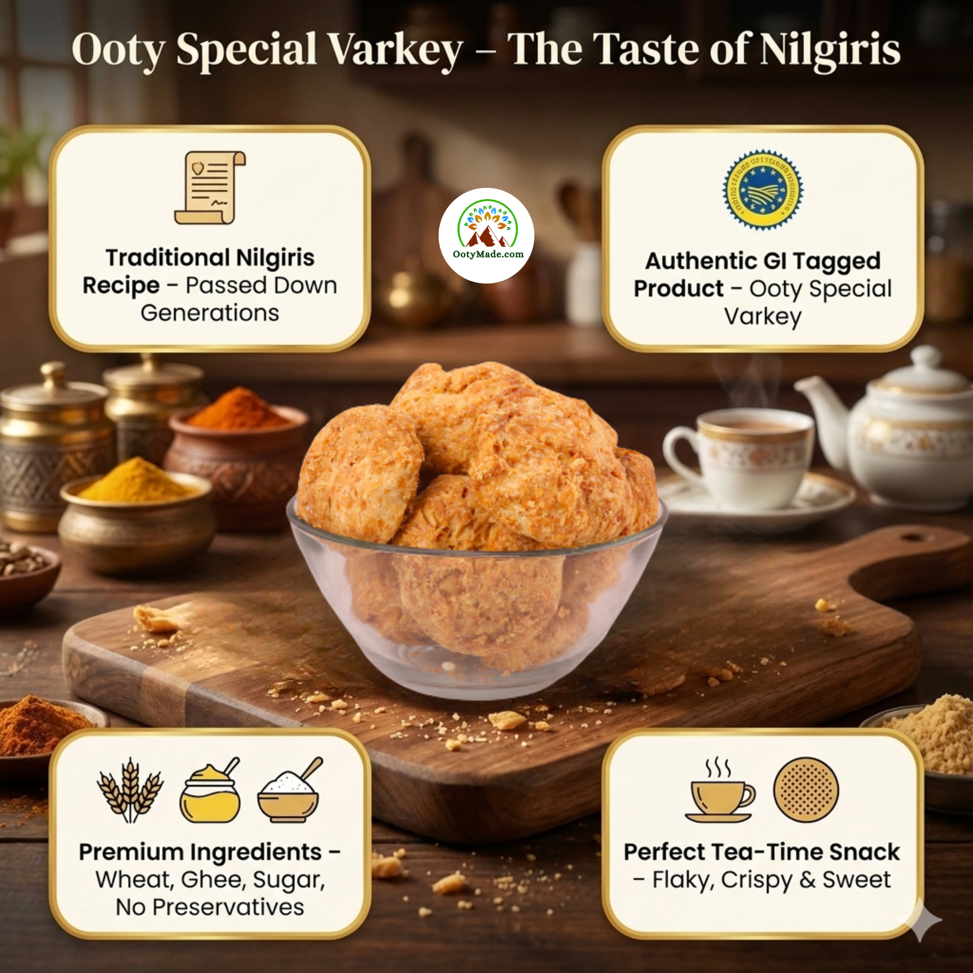 Ooty Varkey-Big and Small-2 KGs - Original Ooty Varkey Online Shopping - Best Evening Tea Time Snacks OotyMade.com
