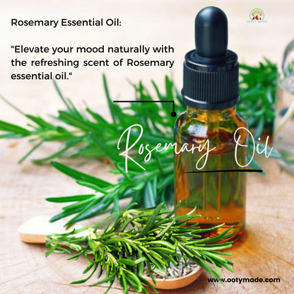 Premium Rosemary Essential Oil - 100% Pure and Organic-for Skin and Hair