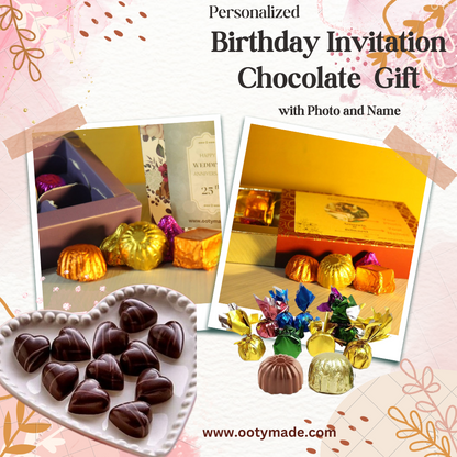 Customised chocolate gift pack for Birthday,Wedding, Anniversary OotyMade.com