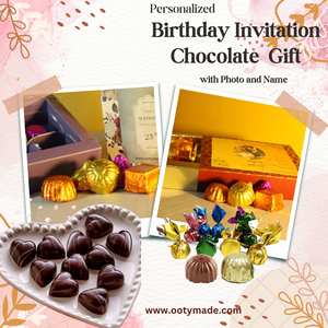 Customised chocolate gift pack for Birthday,Wedding, Anniversary OotyMade.com