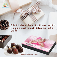 Birthday Return Gifts- personalized Chocolate Gift with photo- (Sample) OotyMade.com